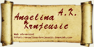 Angelina Krnjeušić vizit kartica